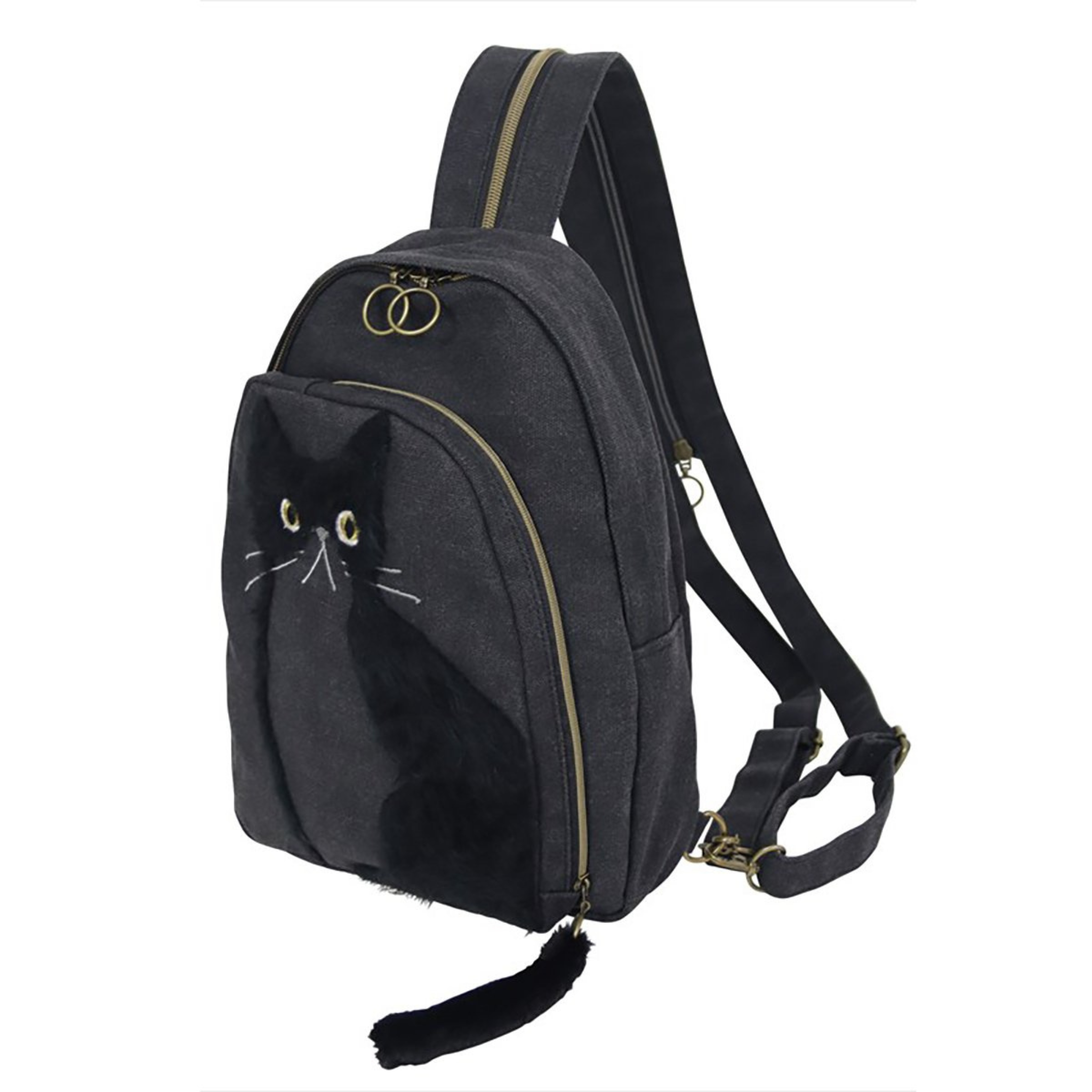 2way Kitty Backpack black frontside