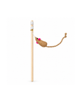 Cat Stick with Natural Small Mouse