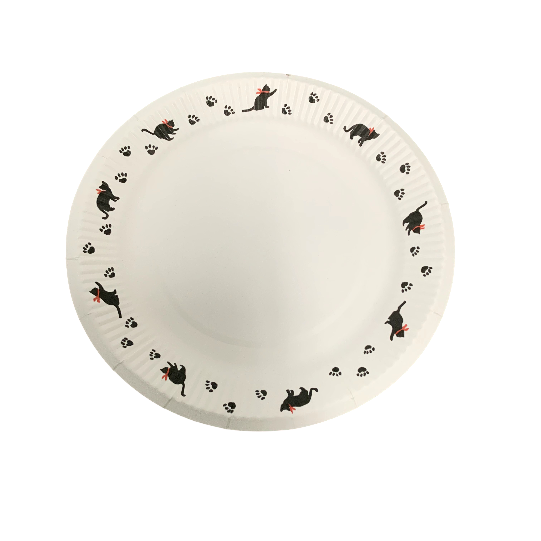 Cat Paper Plate set of 12