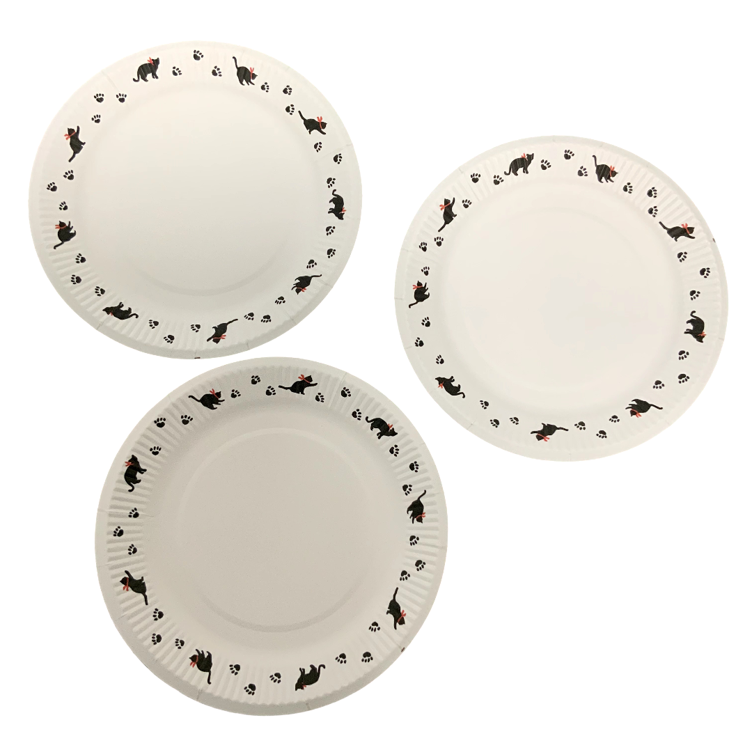 Cat Paper Plate set of 12
