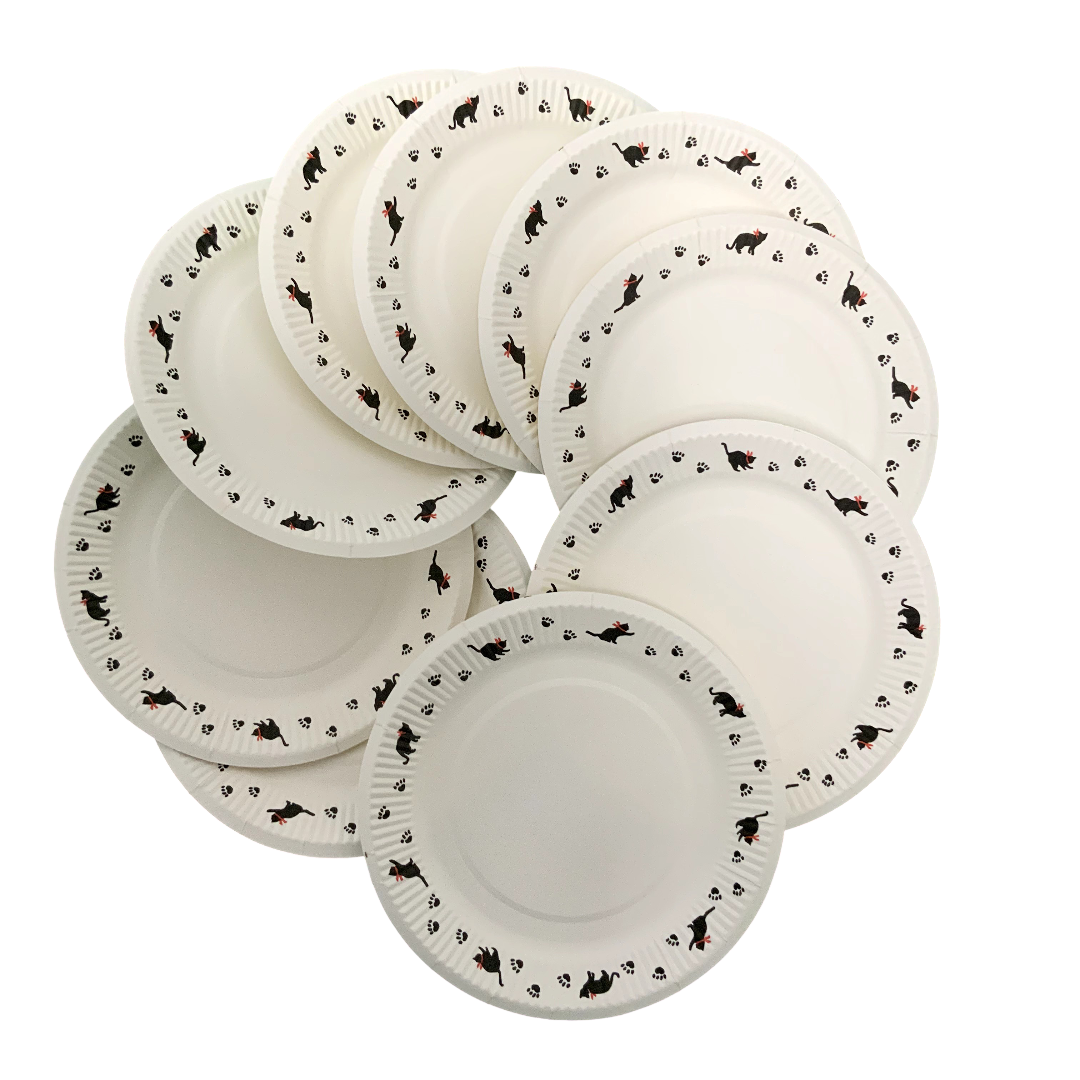 Cat Paper Plate set of 12