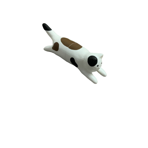 Jumping Cat Magnet calico frontside