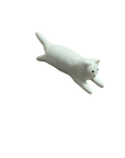 Jumping Cat Magnet white frontside
