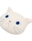 Kitty Face Cushion white