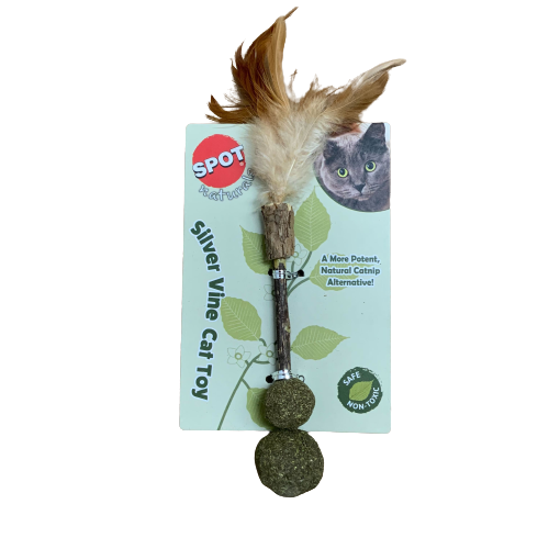 Silver Vine Cat Toy cat nip ball x 2 package frontside