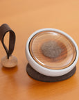 Interior of Tailo bell showing storage space for pet keepsakes like fur or ashes