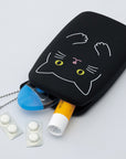 PuniLabo Kitty Squeeze Pouch (Large) black