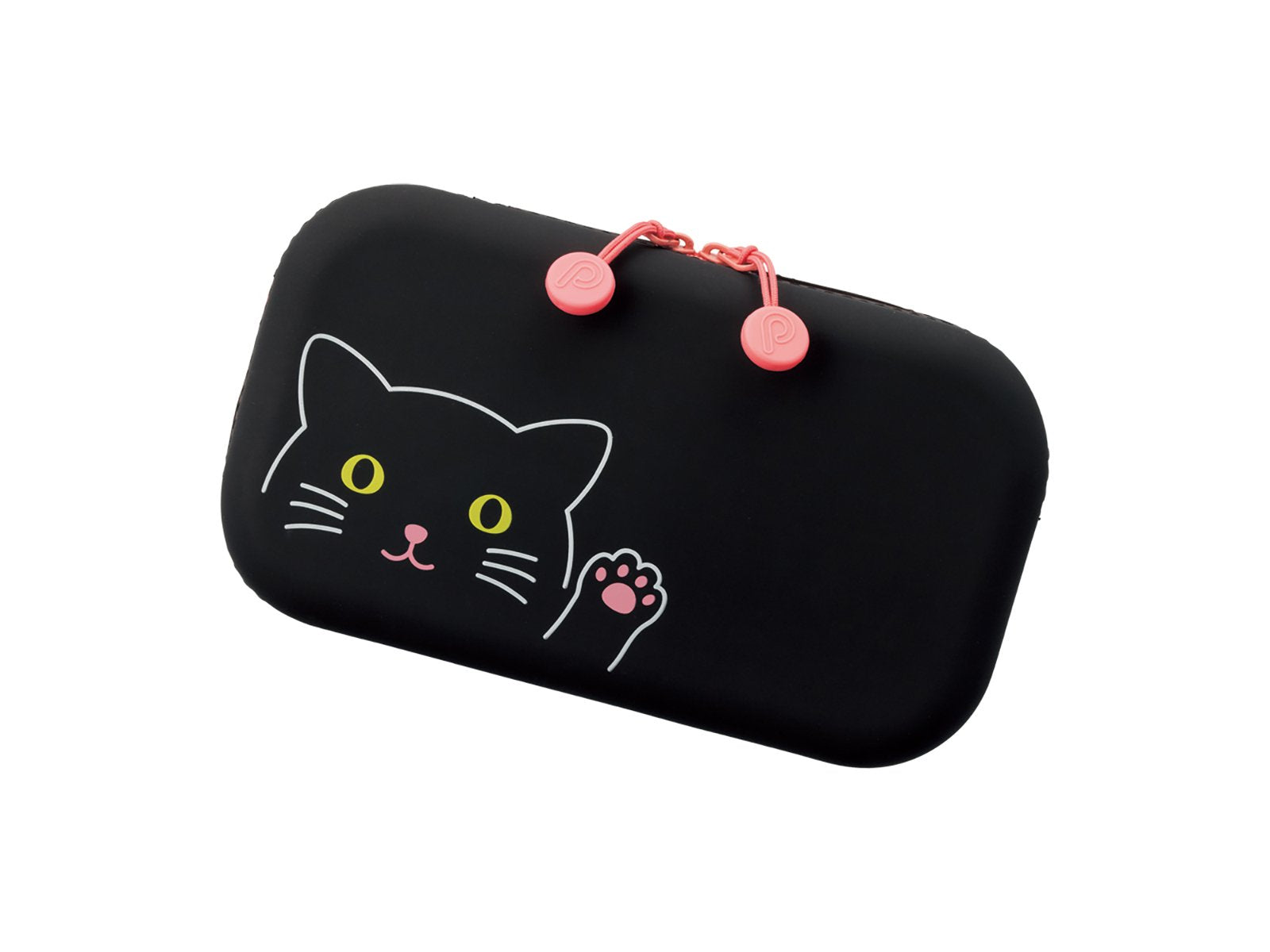 PuniLabo Kitty Double Zipper Pouch black