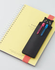 PuniLabo Book Band Pen Case black frontside