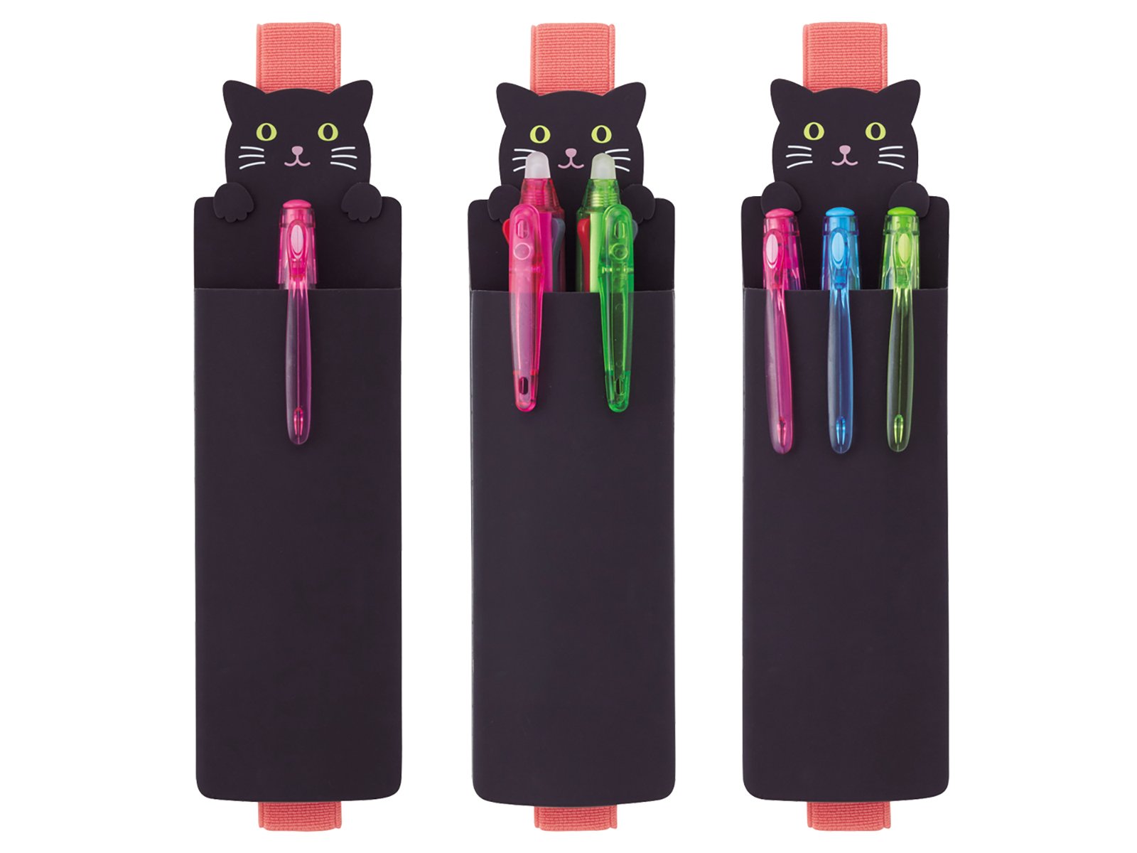 PuniLabo Book Band Pen Case black frontside