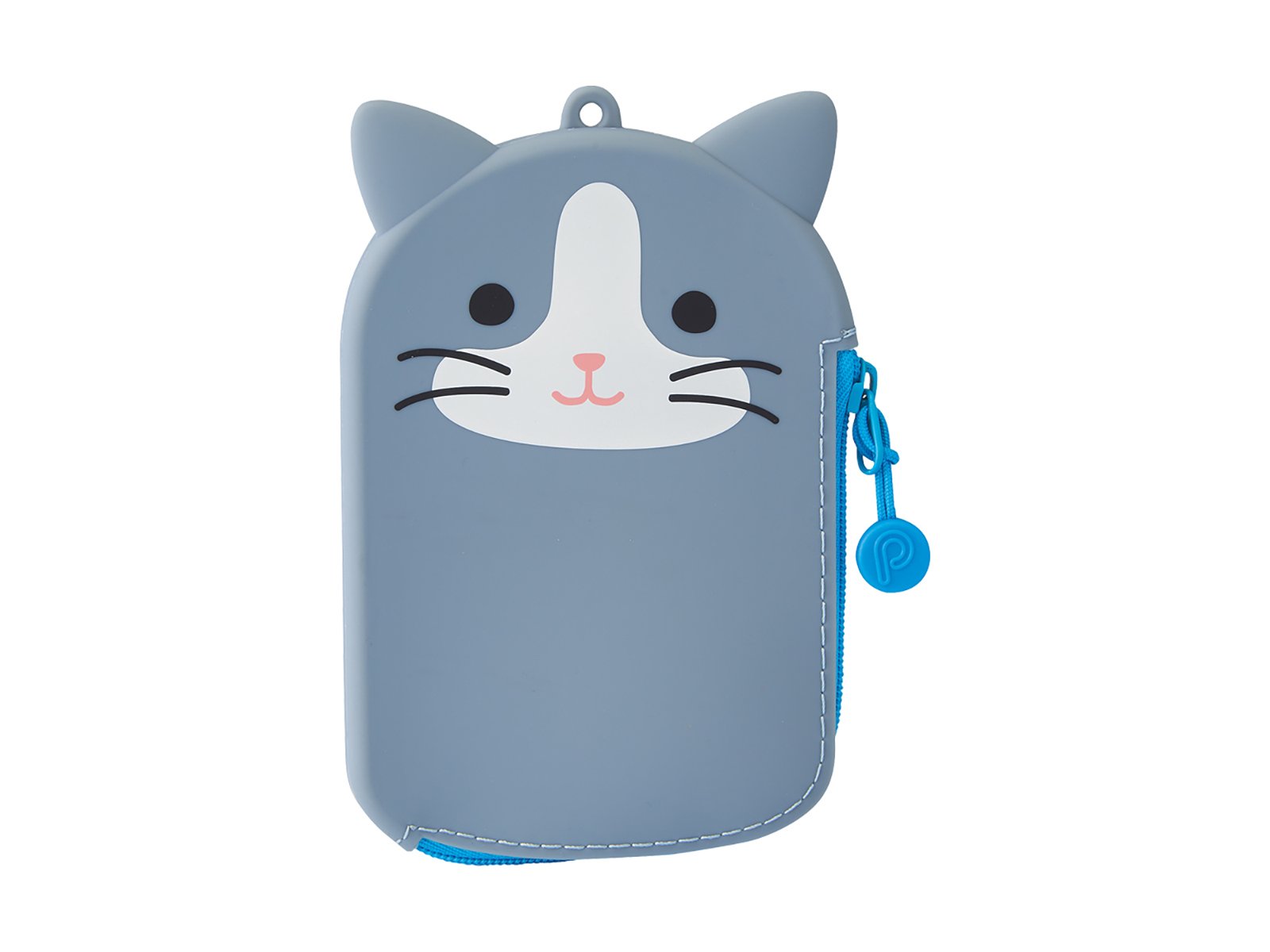 PuniLabo Kitty Change Purse gray frontside