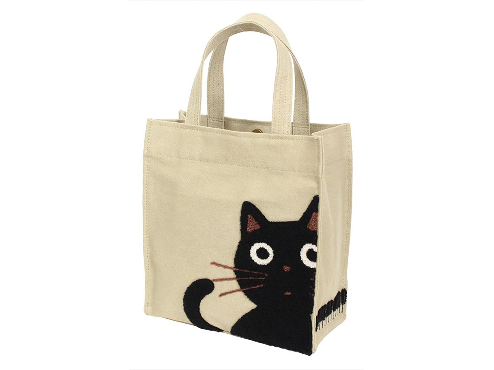 Kitty Tote Bag beige frontside