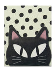Kitty Sticky Note and Memo - Set of 2 (Black and White) black