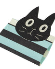 Kitty Memo Pads - Set of 3 (Mint Green, Orange, Pink) mint green
