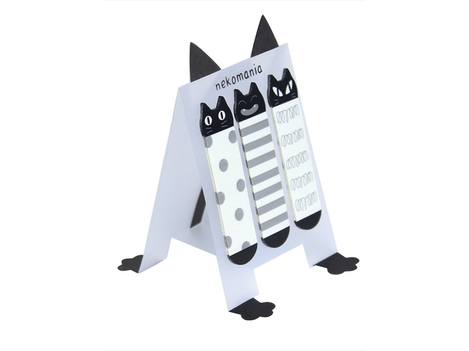 Kitty Trio Sticky Notes - Set of 2 (Black and Red) black frontside