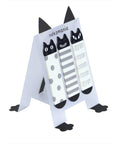 Kitty Trio Sticky Notes - Set of 2 (Black and Red) black frontside