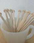 Cute Cat Stirrers (set of 12)