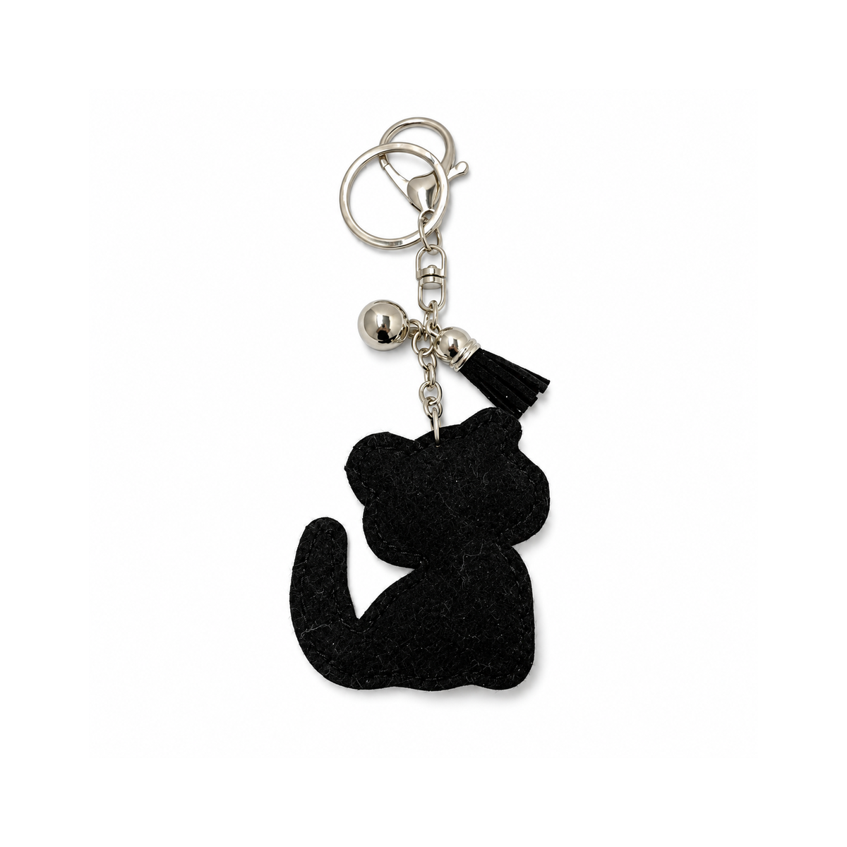 Rhinestone Cat Keychain