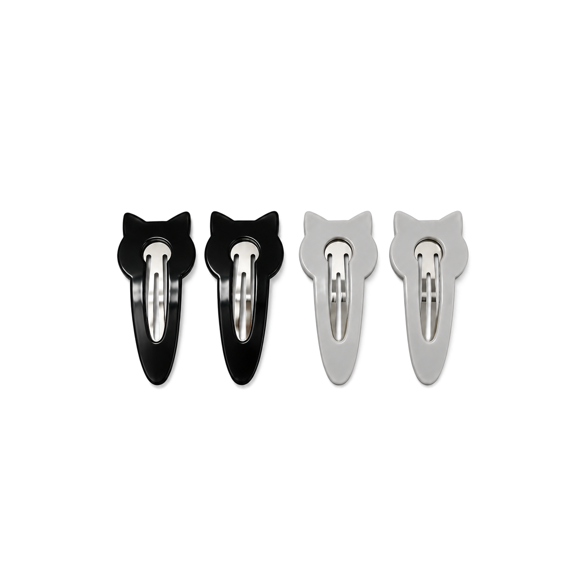 Cat Ear Snap Hair Clips – Set of 2