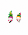 Feather Mouse Cat Toys – Set of 2