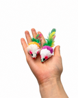 Feather Mouse Cat Toys – Set of 2