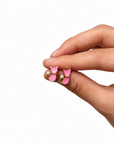 Cat & Faux Pearl Stud Earrings