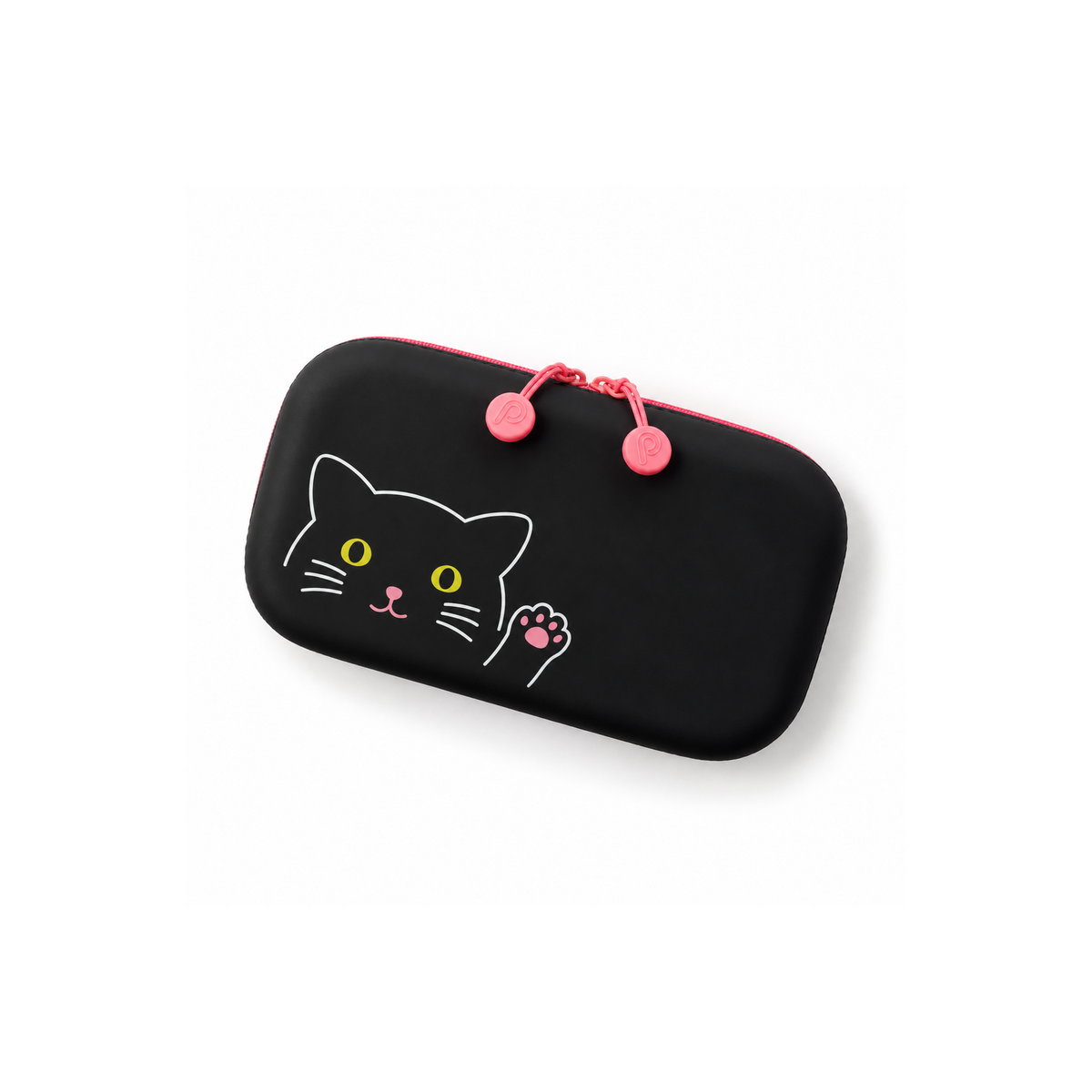 PuniLabo Kitty Double Zipper Pouch black