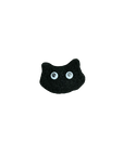 Cat Fluffy Magnet black