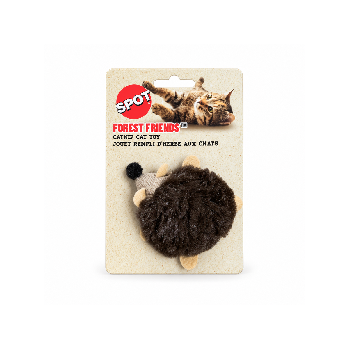 Forest Friend Cat Toy hedgehog package frontside