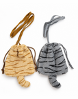 Fluffy Cat Drawstring Mini Shoulder Bag