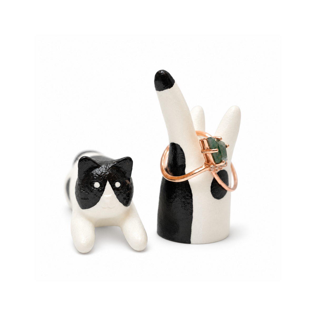 Jumping Cat Ring Stand