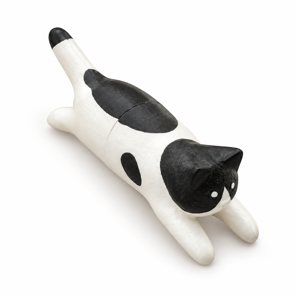 Jumping Cat Magnet black &amp; white frontside