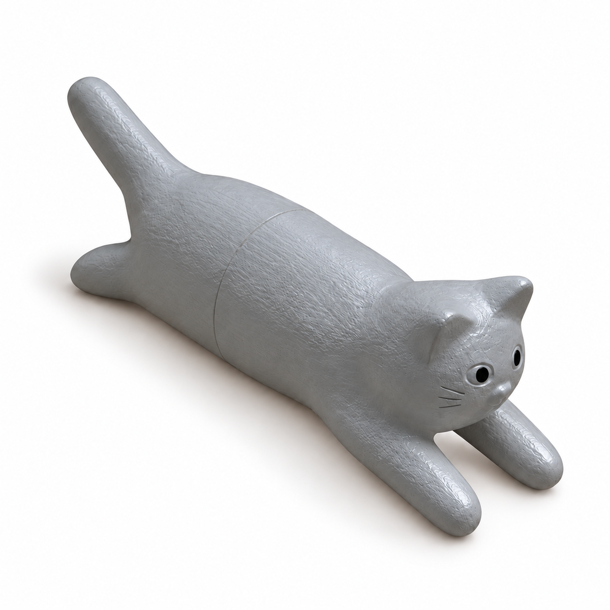 Jumping Cat Magnet gray frontside