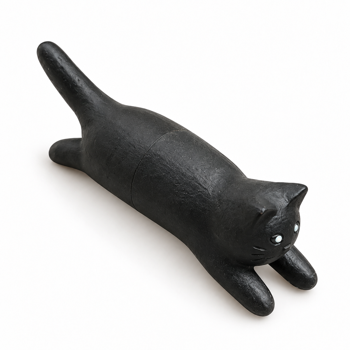 Jumping Cat Magnet black frontside