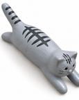 Jumping Cat Magnet silver tabby frontside