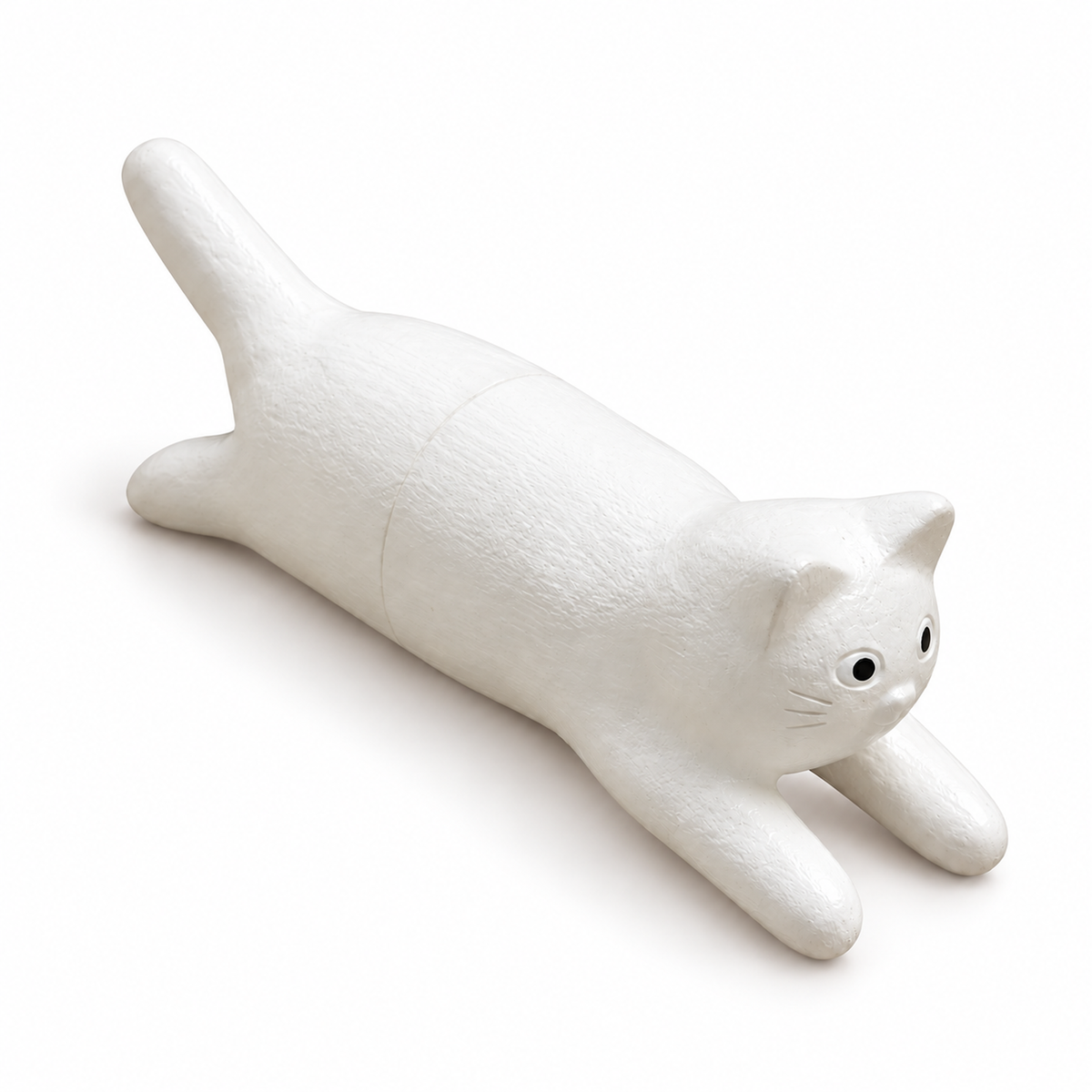 Jumping Cat Magnet white frontside