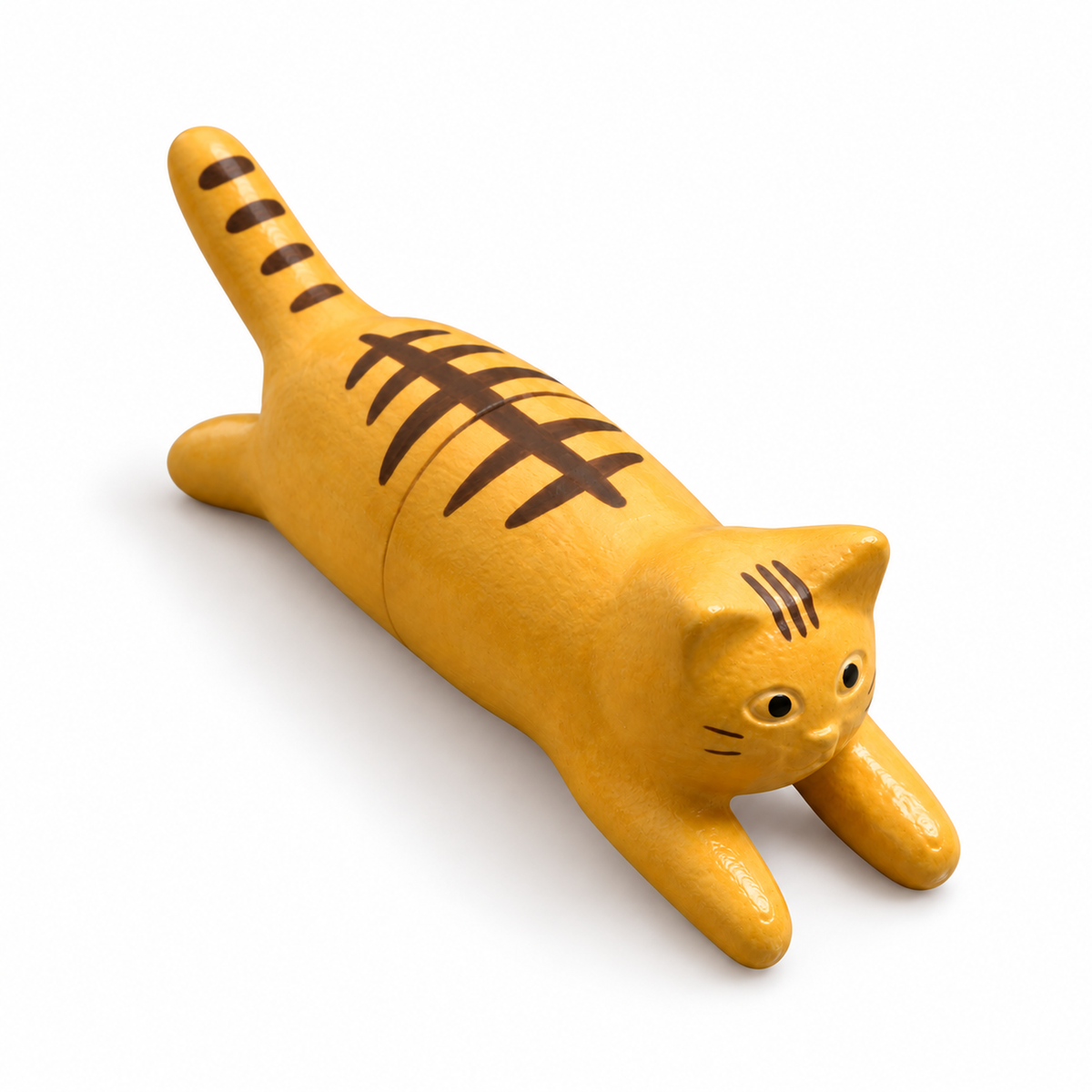 Jumping Cat Magnet red tabby frontside