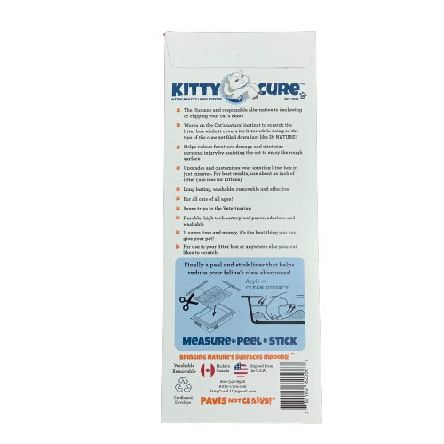 Kitty Cure Scratching Strips package backside
