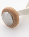 Close-up detail of the Tailo wooden mallet handle showing high-quality craftsmanship