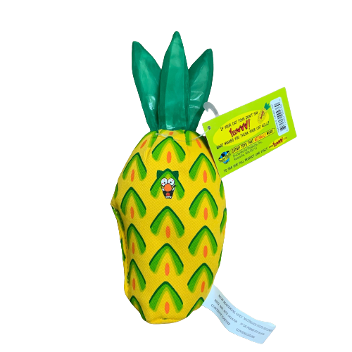 Yeowww! Pineapple package backside