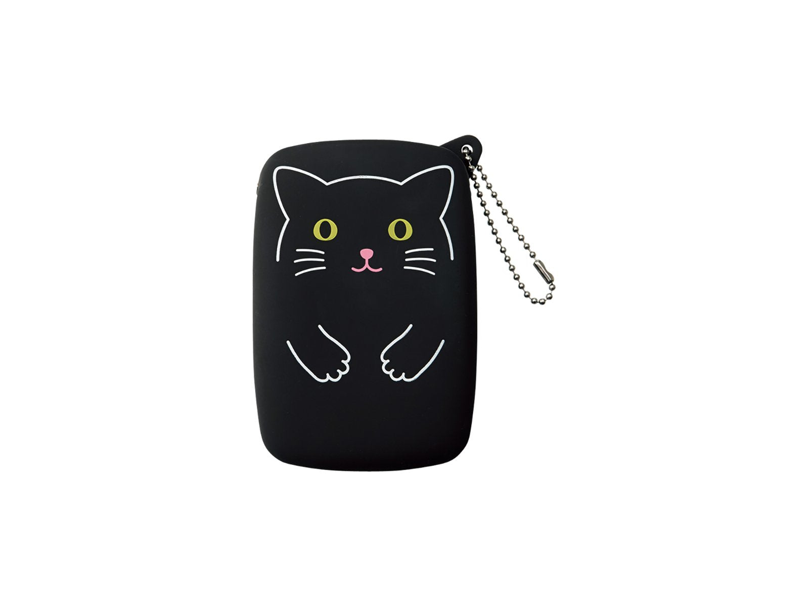 PuniLabo Kitty Double Zipper Pouch black