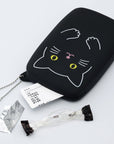 PuniLabo Kitty Squeeze Pouch (Large) black