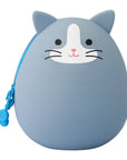 PuniLabo Standing Kitty Egg Pouch (Large) gray