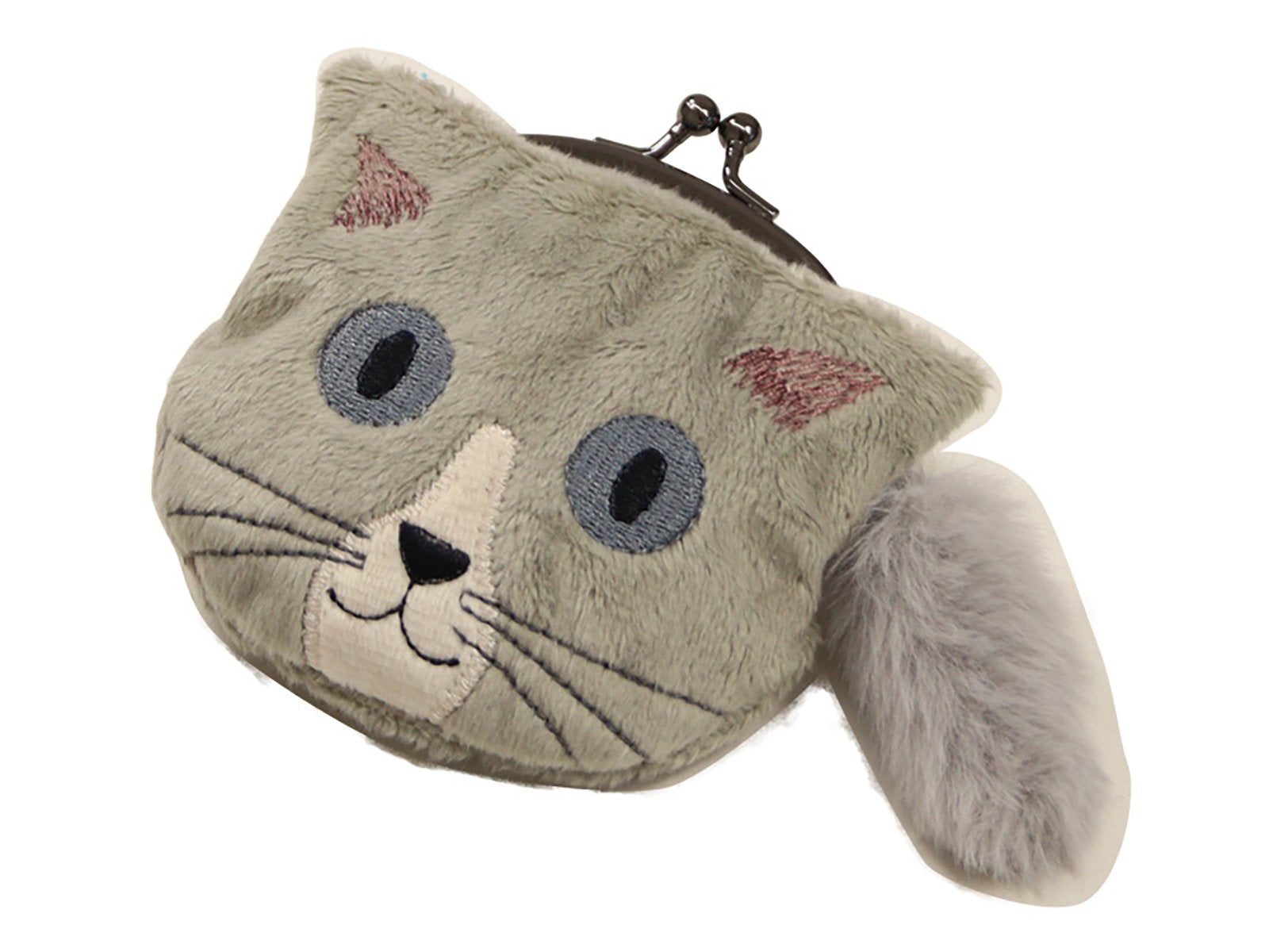 Kitty Coin Purse gray frontside