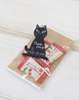 Black Cat Sticky Notes (Musical Theme) - Set of 2